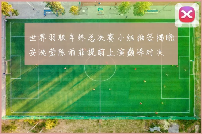 世界羽联年终总决赛小组抽签揭晓安洗莹陈雨菲提前上演巅峰对决